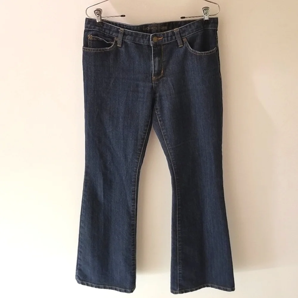 Michael Kors Bootcut Blue Jeans Classic Dark 5 Pocket Sz 6
